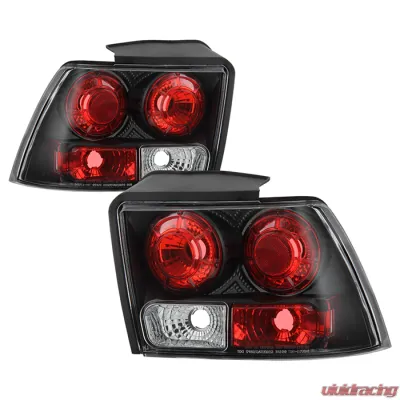 Spyder Auto Altezza Black Tail Lights for Ford Mustang 1999-2004, LED, Durable Design - ALT-YD-FM99-BK