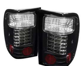 Spyder Auto LED Black Tail Lights for Ford Ranger 2001-2005, ALT-YD-FR98-LED-BK