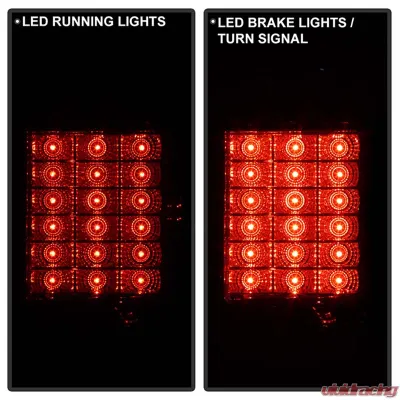 Spyder Auto Red Smoke LED Taillights for Ford Ranger 2001-2005, ALT-YD-FR98-LED-RS - ALT-YD-FR98-LED-RS