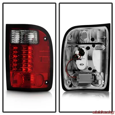 Spyder Auto Red Smoke LED Taillights for Ford Ranger 2001-2005, ALT-YD-FR98-LED-RS - ALT-YD-FR98-LED-RS