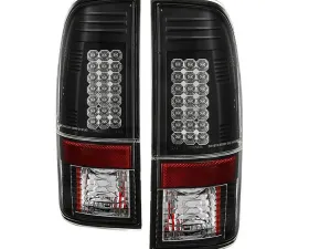 Spyder Auto LED Black Tail Lights for Ford F-250 F-350 F-450 F-550 Super Duty 2008-2009