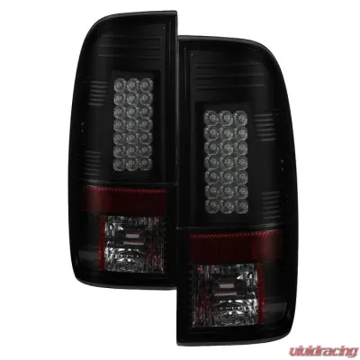 Spyder Auto LED Tail Lights Black Smoke for Ford Super Duty F-250 F-350 F-450 2008-2016 - ALT-YD-FS07-LED-BSM