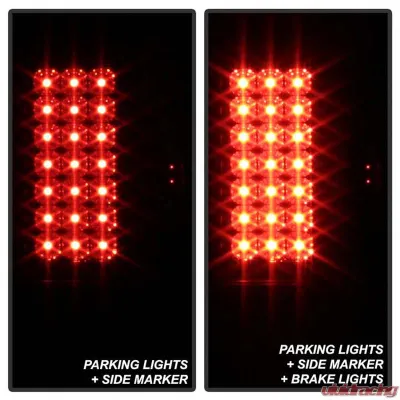 Spyder Auto LED Tail Lights Black Smoke for Ford Super Duty F-250 F-350 F-450 2008-2016 - ALT-YD-FS07-LED-BSM