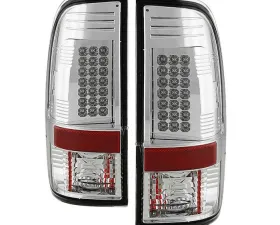 Spyder Auto LED Chrome Tail Lights for Ford F-250 350 450 550 Super Duty 2008-2009