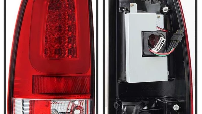 Spyder Auto Version 3 LED Tail Lights Red Clear for Ford Super Duty F-250 F-350 F-450 08-16                                     - ALT-YD-FS07V3-LBLED-RC - Image 2