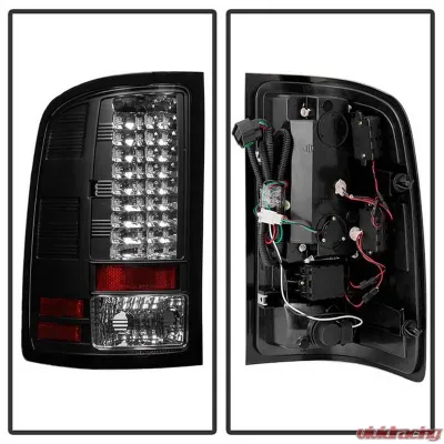 Spyder Auto Black LED Taillights for GMC Sierra 1500 2500 3500 2007-2013 - ALT-YD-GS07-LED-BK