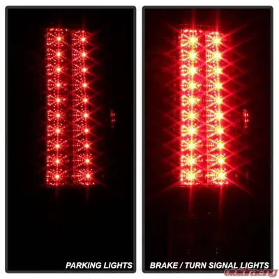 Spyder Auto Black LED Taillights for GMC Sierra 1500 2500 3500 2007-2013 - ALT-YD-GS07-LED-BK