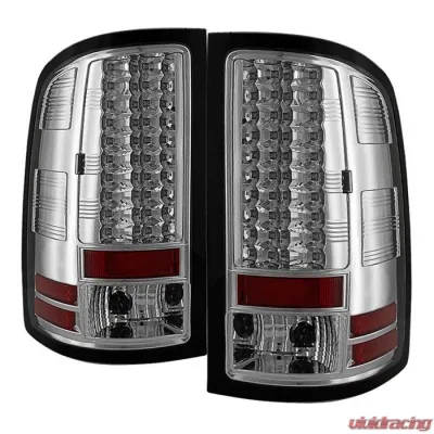 Spyder Auto Chrome LED Taillights for GMC Sierra 1500 2500 2007-2013 - ALT-YD-GS07-LED-C