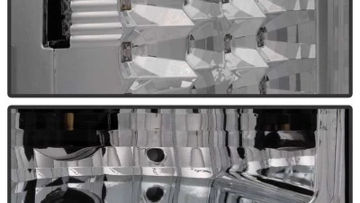 Spyder Auto Chrome LED Taillights for GMC Sierra 1500 2500 2007-2013                                     - ALT-YD-GS07-LED-C - Image 2