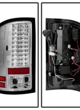 Spyder Auto Chrome LED Taillights for GMC Sierra 1500 2500 2007-2013                                     - ALT-YD-GS07-LED-C - Image 3
