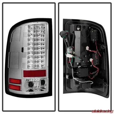 Spyder Auto Chrome LED Taillights for GMC Sierra 1500 2500 2007-2013 - ALT-YD-GS07-LED-C