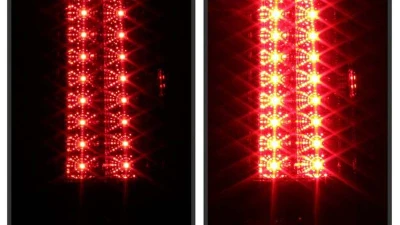 Spyder Auto Chrome LED Taillights for GMC Sierra 1500 2500 2007-2013                                     - ALT-YD-GS07-LED-C - Image 6