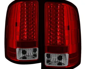 Spyder Auto Red Clear LED Taillights for GMC Sierra 1500|2500|3500 2007-2013