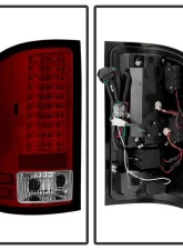 Spyder Auto Red Clear LED Taillights for GMC Sierra 1500|2500|3500 2007-2013                                     - ALT-YD-GS07-LED-RC - Image 3