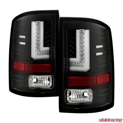 Spyder Auto Black LED Taillights for GMC Sierra 2014-2016, Durable Design, Custom Fit - ALT-YD-GS14-LBLED-BK