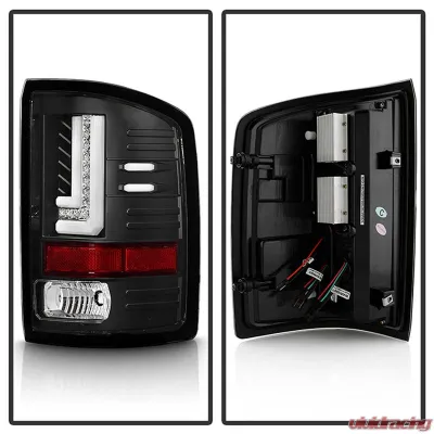 Spyder Auto Black LED Taillights for GMC Sierra 2014-2016, Durable Design, Custom Fit - ALT-YD-GS14-LBLED-BK