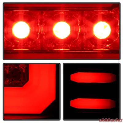 Spyder Auto Black LED Taillights for GMC Sierra 2014-2016, Durable Design, Custom Fit - ALT-YD-GS14-LBLED-BK