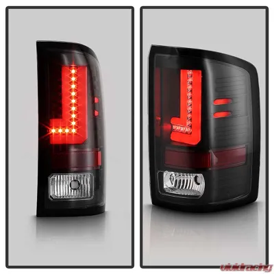 Spyder Auto Black LED Taillights for GMC Sierra 2014-2016, Durable Design, Custom Fit - ALT-YD-GS14-LBLED-BK