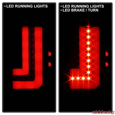 Spyder Auto Black Smoke LED Taillights for GMC Sierra 2014-2016, ALT-YD-GS14-LBLED-BSM - ALT-YD-GS14-LBLED-BSM