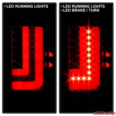 Spyder Auto Red Clear LED Taillights for GMC Sierra 2014-2016, ALT-YD-GS14-LBLED-RC - ALT-YD-GS14-LBLED-RC