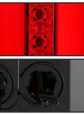 Spyder Auto Red Clear LED Taillights for GMC Sierra 2014-2016, ALT-YD-GS14-LBLED-RC                                     - ALT-YD-GS14-LBLED-RC - Image 4