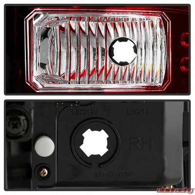Spyder Auto Red Clear LED Taillights for GMC Sierra 2014-2016, ALT-YD-GS14-LBLED-RC - ALT-YD-GS14-LBLED-RC