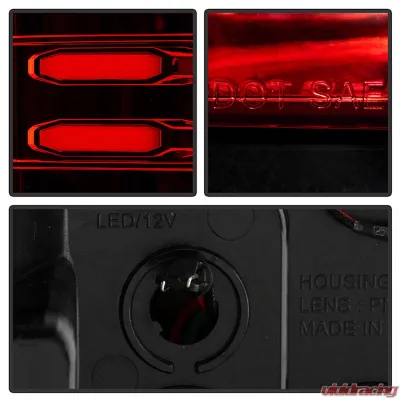 Spyder Auto Red Clear LED Taillights for GMC Sierra 2014-2016, ALT-YD-GS14-LBLED-RC - ALT-YD-GS14-LBLED-RC