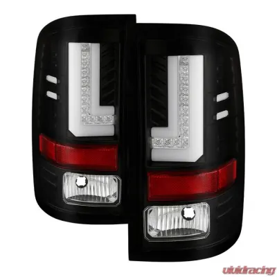 Spyder Auto LED Light Bar Tail Lights Black for 2016-2017 GMC Sierra - ALT-YD-GS16-LED-BK