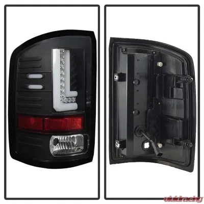 Spyder Auto LED Light Bar Tail Lights Black for 2016-2017 GMC Sierra - ALT-YD-GS16-LED-BK