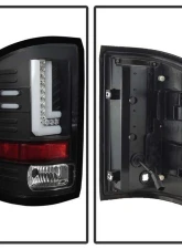 Spyder Auto LED Light Bar Tail Lights Black for 2016-2017 GMC Sierra                                     - ALT-YD-GS16-LED-BK - Image 2