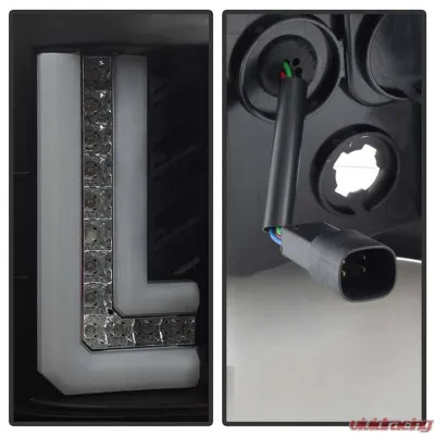 Spyder Auto LED Light Bar Tail Lights Black for 2016-2017 GMC Sierra - ALT-YD-GS16-LED-BK