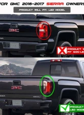 Spyder Auto LED Light Bar Tail Lights Black for 2016-2017 GMC Sierra                                     - ALT-YD-GS16-LED-BK - Image 4