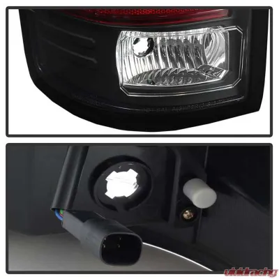 Spyder Auto LED Light Bar Tail Lights Black for 2016-2017 GMC Sierra - ALT-YD-GS16-LED-BK