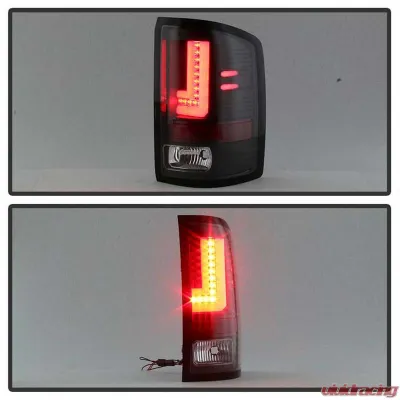 Spyder Auto LED Light Bar Tail Lights Black for 2016-2017 GMC Sierra - ALT-YD-GS16-LED-BK