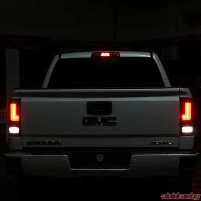 Spyder Auto LED Light Bar Tail Lights Black for 2016-2017 GMC Sierra - ALT-YD-GS16-LED-BK