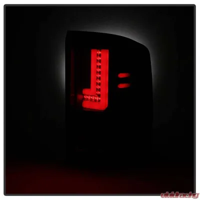 Spyder Auto LED Tail Lights Black Smoke for GMC Sierra 2016-2017, 16-Inch Light Bar - ALT-YD-GS16-LED-BSM