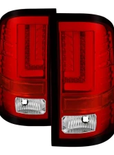 Spyder Auto LED Tail Lights Light Bar Red Clear for 2016-2017 GMC Sierra                                     - ALT-YD-GS16-LED-RC - Image 9