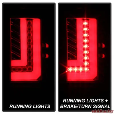 Spyder Auto LED Tail Lights Light Bar Red Clear for 2016-2017 GMC Sierra - ALT-YD-GS16-LED-RC