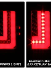 Spyder Auto LED Tail Lights Light Bar Red Clear for 2016-2017 GMC Sierra                                     - ALT-YD-GS16-LED-RC - Image 9