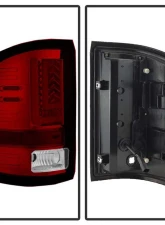 Spyder Auto LED Tail Lights Light Bar Red Clear for 2016-2017 GMC Sierra                                     - ALT-YD-GS16-LED-RC - Image 2