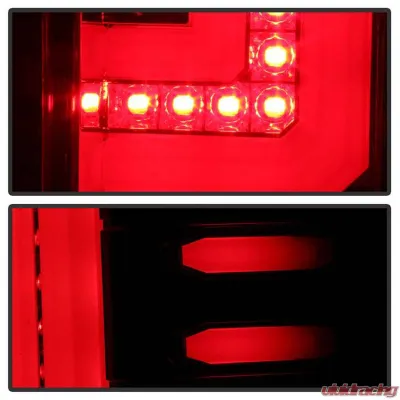 Spyder Auto LED Tail Lights Light Bar Red Clear for 2016-2017 GMC Sierra - ALT-YD-GS16-LED-RC