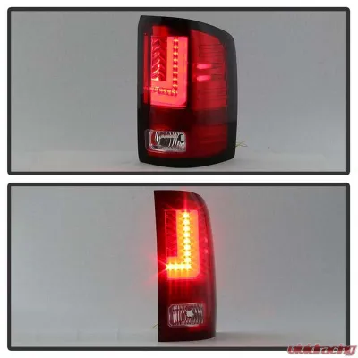 Spyder Auto LED Tail Lights Light Bar Red Clear for 2016-2017 GMC Sierra - ALT-YD-GS16-LED-RC