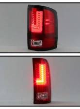 Spyder Auto LED Tail Lights Light Bar Red Clear for 2016-2017 GMC Sierra                                     - ALT-YD-GS16-LED-RC - Image 8