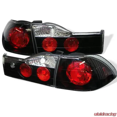 Spyder Auto Altezza Black Tail Lights for Honda Accord 4-Door 2001-2002 - ALT-YD-HA01-4D-BK