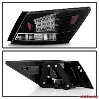 Spyder Auto Black LED Taillights for Honda Accord 4-Door 2008-2012, ALT-YD-HA08-4D-LED-BK - ALT-YD-HA08-4D-LED-BK