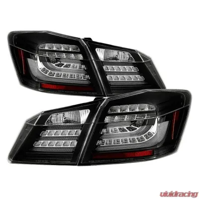 Spyder Auto Black LED Taillights for Honda Accord 4-Door 2013-2015, Original Version - ALT-YD-HA13LED-LED-BK