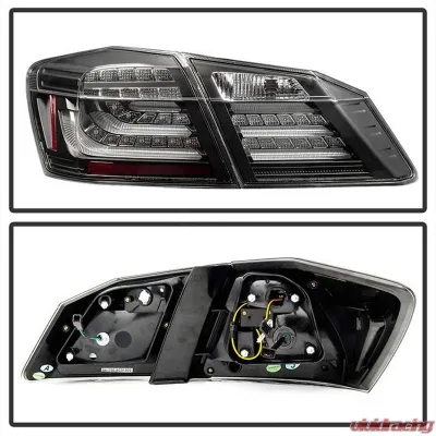 Spyder Auto Black LED Taillights for Honda Accord 4-Door 2013-2015, Original Version - ALT-YD-HA13LED-LED-BK