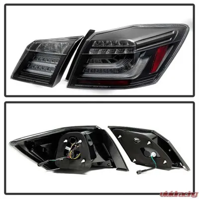 Spyder Auto Black LED Taillights for Honda Accord 4-Door 2013-2015, Original Version - ALT-YD-HA13LED-LED-BK