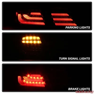 Spyder Auto Black LED Taillights for Honda Accord 4-Door 2013-2015, Original Version - ALT-YD-HA13LED-LED-BK