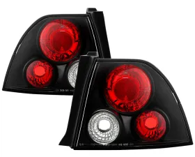 Spyder Auto Altezza Black Tail Lights for Honda Accord 1994-1995, LED Design